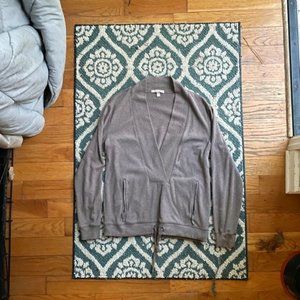BANANA REPUBLIC Heather Brown Lounge Drawstring Pullover